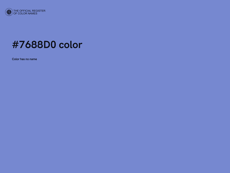 #7688D0 color image