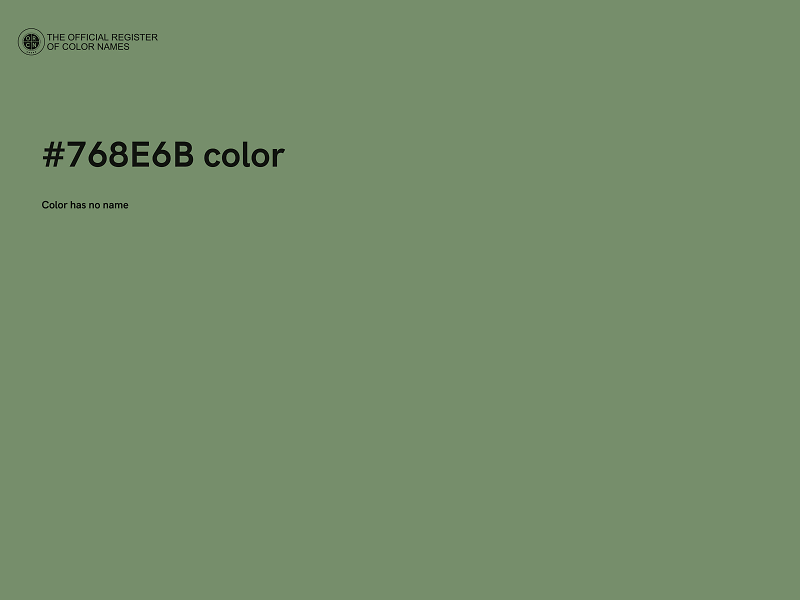 #768E6B color image