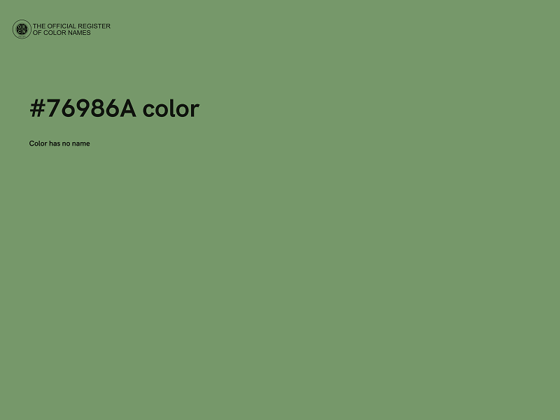 #76986A color image