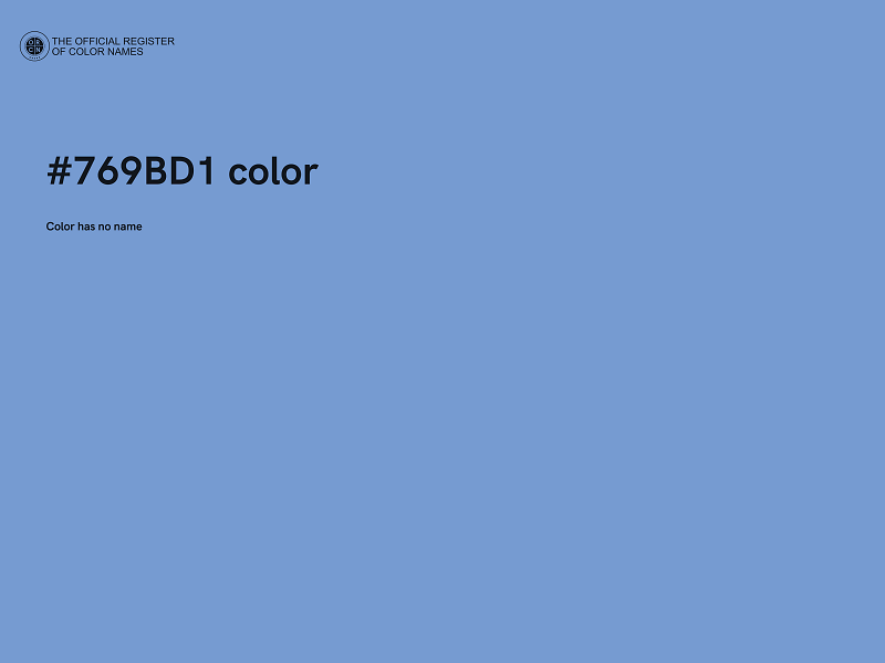 #769BD1 color image