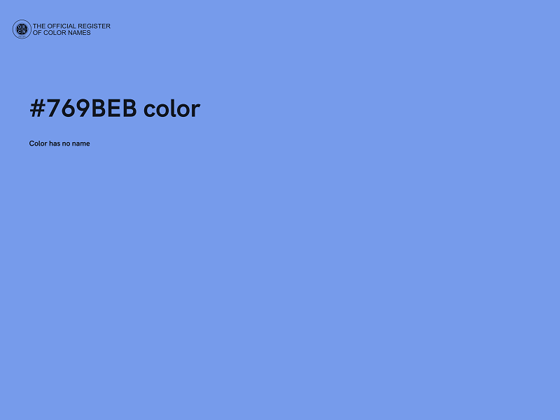 #769BEB color image