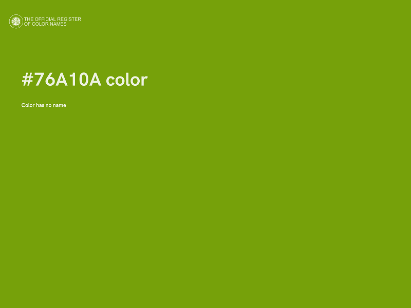 #76A10A color image