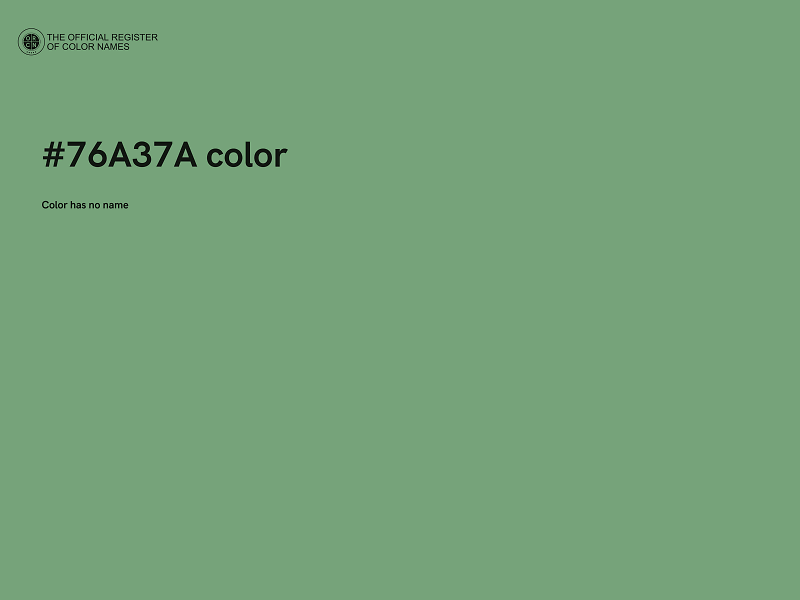 #76A37A color image