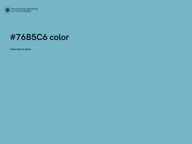 #76B5C6 color image