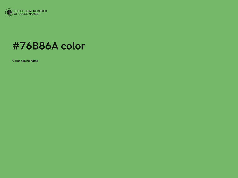 #76B86A color image