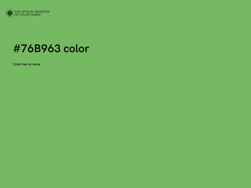 #76B963 color image