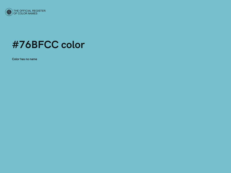 #76BFCC color image