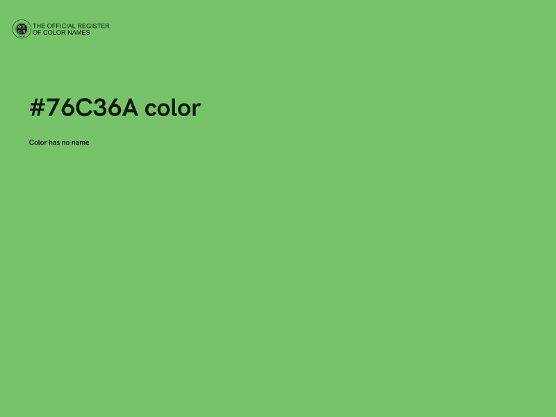 #76C36A color image