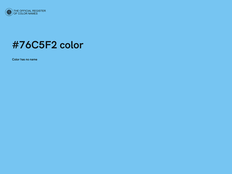 #76C5F2 color image