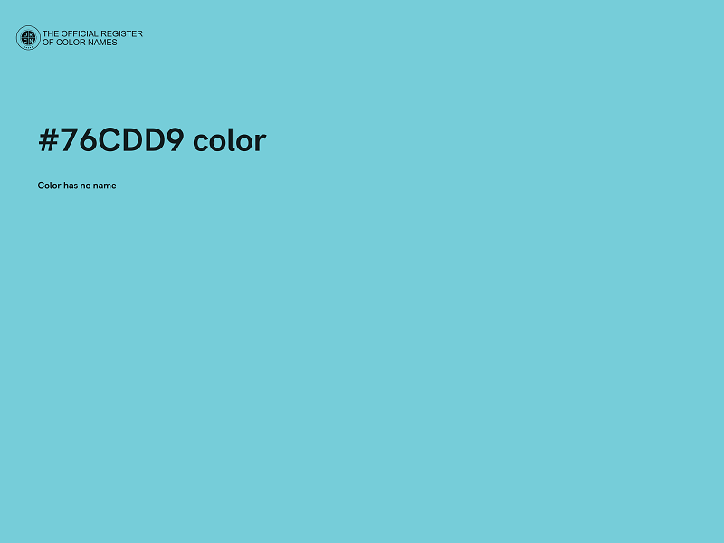 #76CDD9 color image