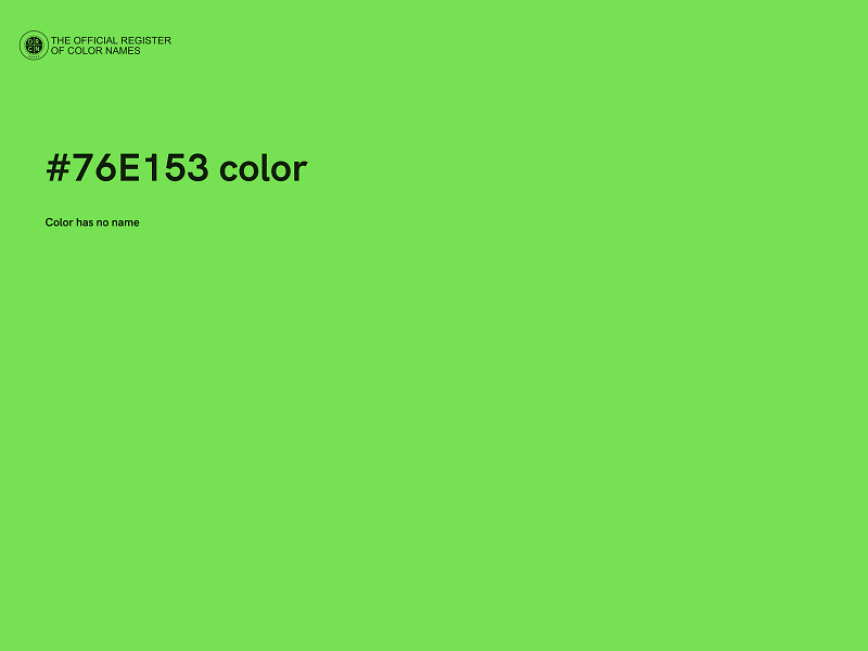 #76E153 color image