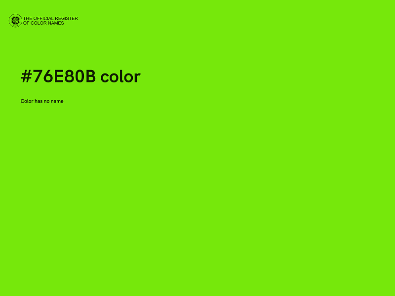 #76E80B color image