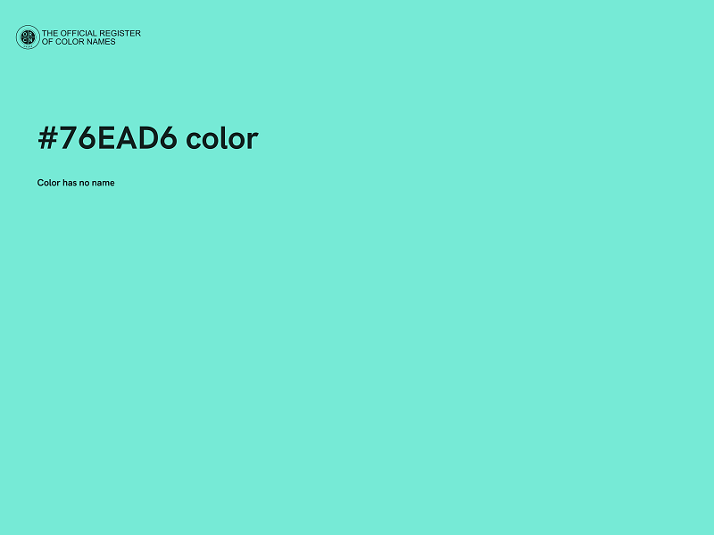 #76EAD6 color image