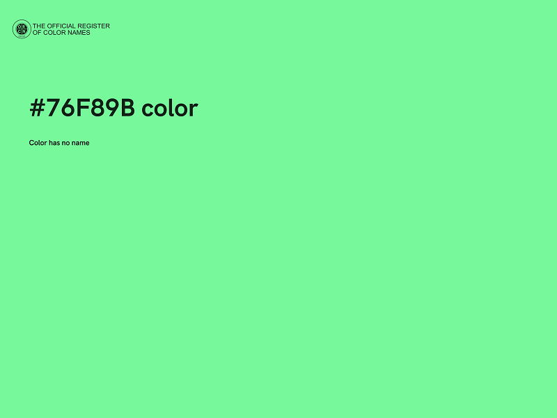 #76F89B color image