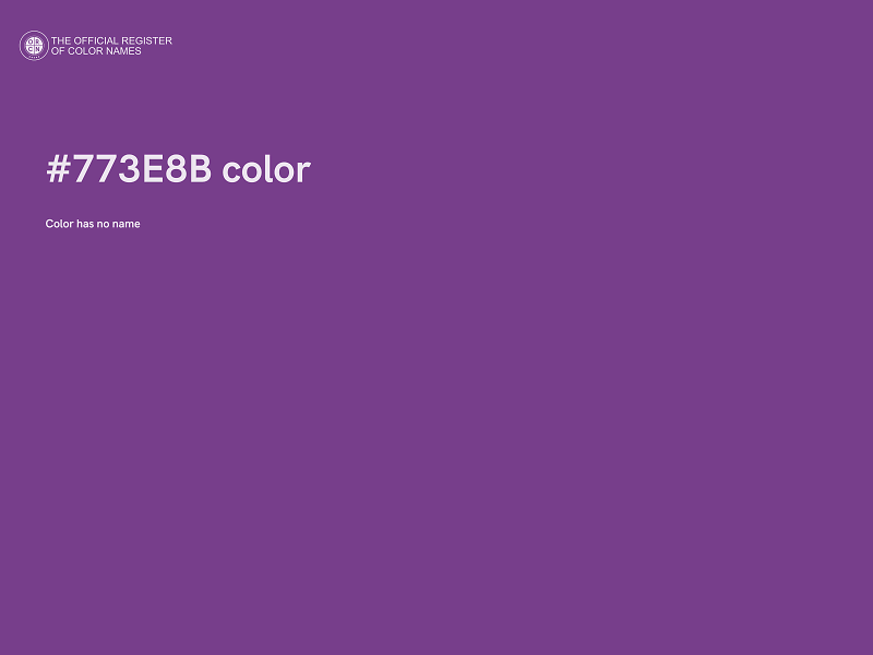 #773E8B color image