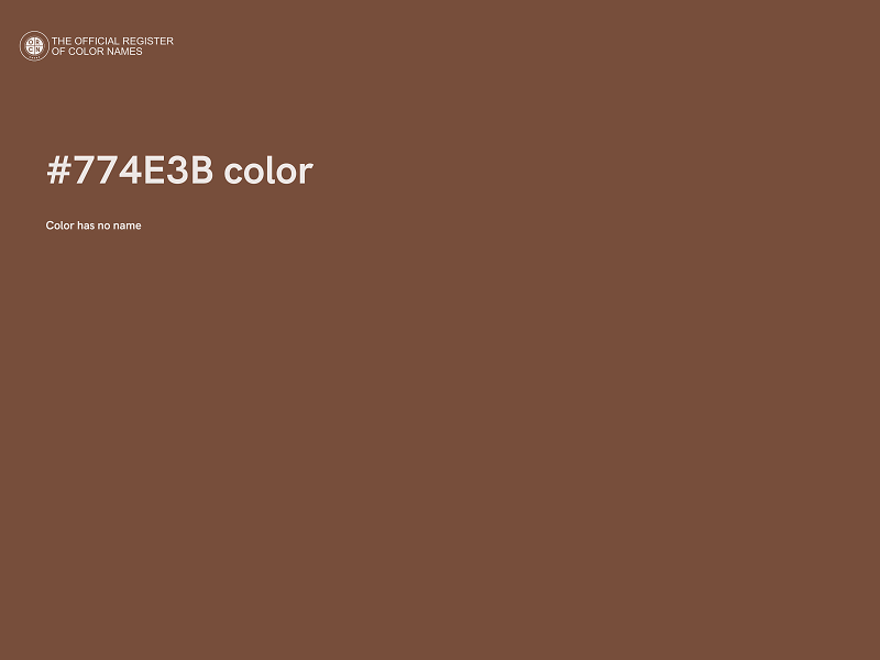 #774E3B color image