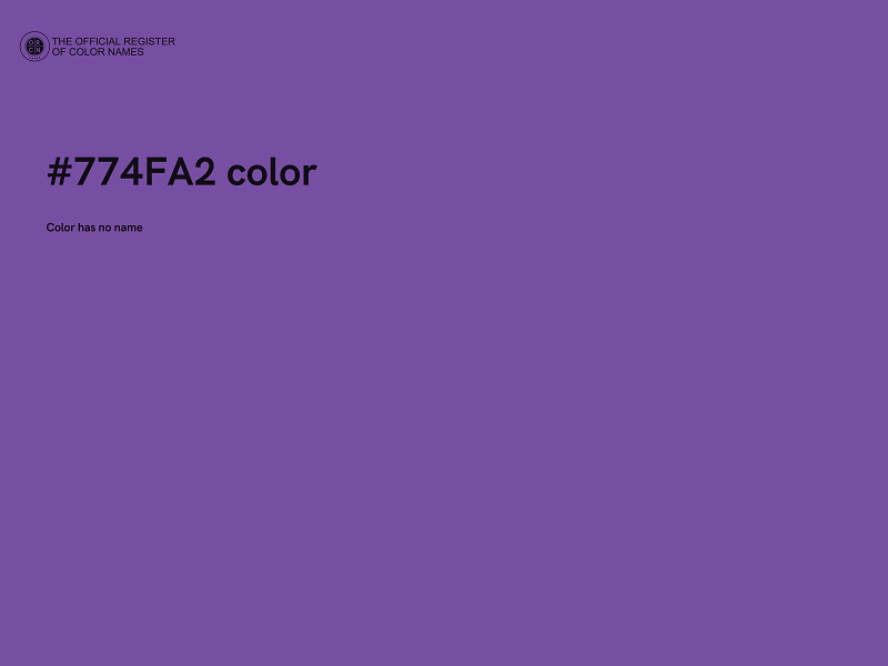 #774FA2 color image