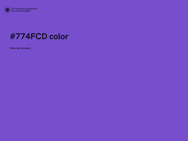 #774FCD color image