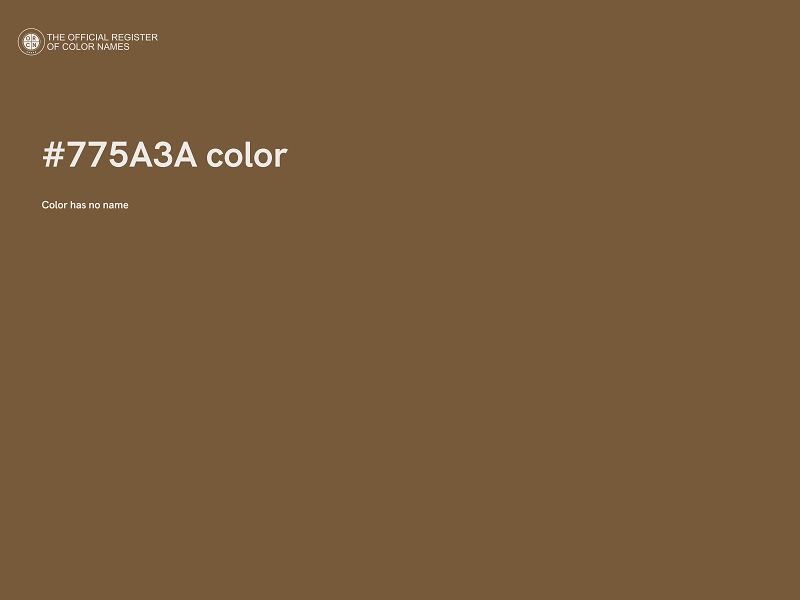 #775A3A color image