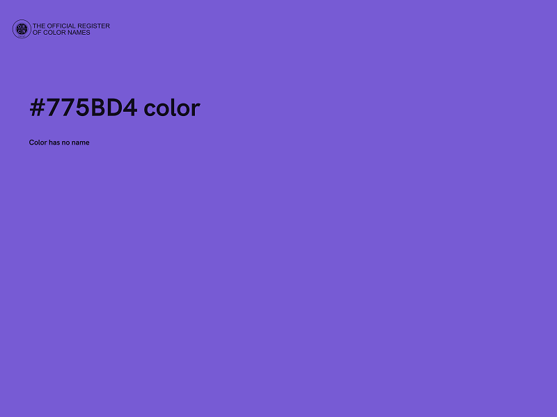 #775BD4 color image