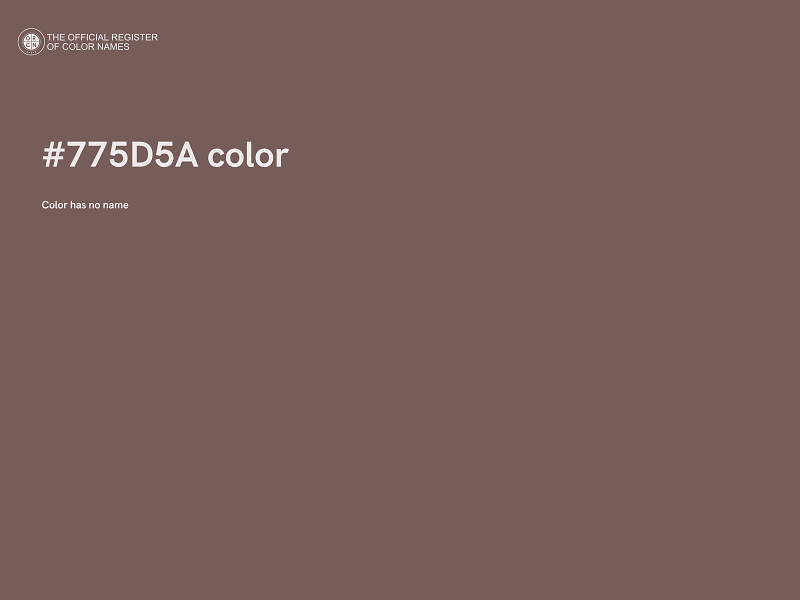 #775D5A color image