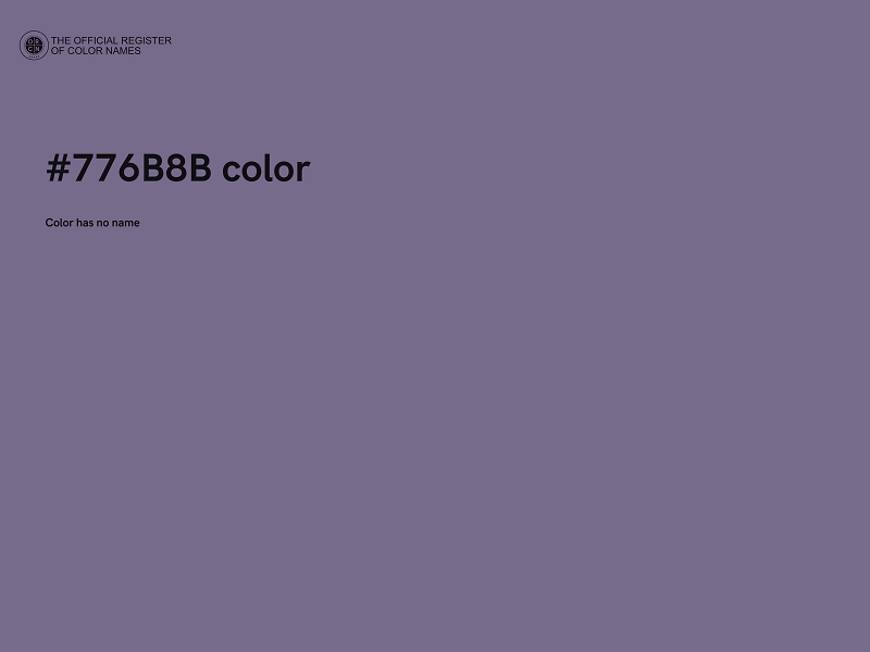 #776B8B color image