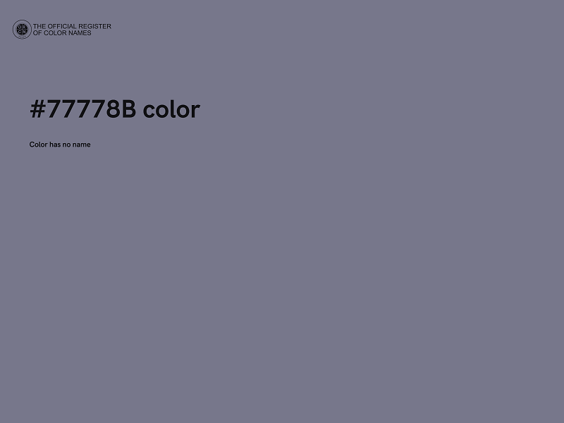 #77778B color image