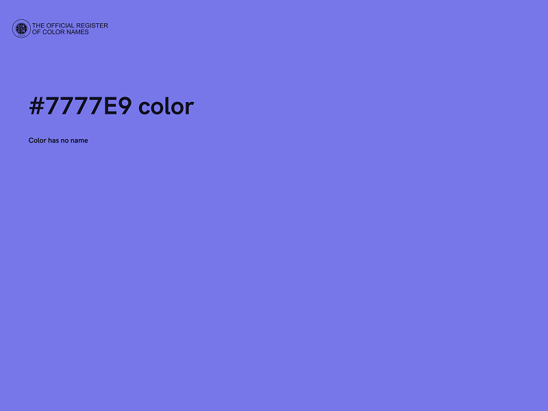 #7777E9 color image