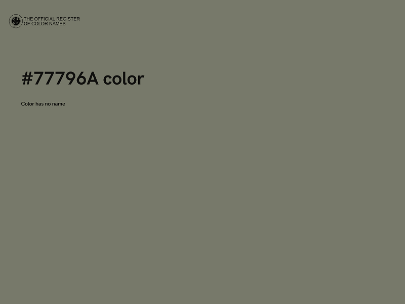 #77796A color image