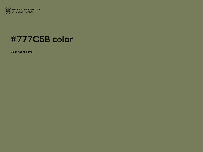 #777C5B color image