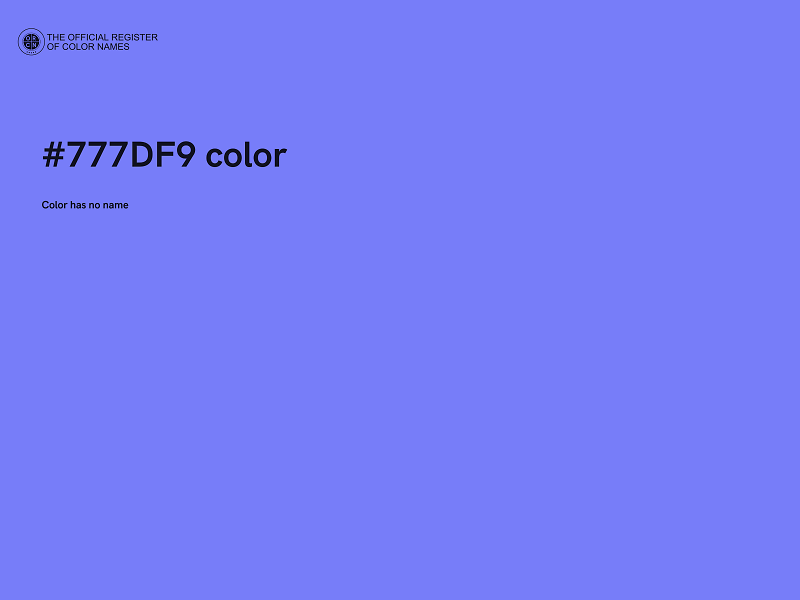 #777DF9 color image