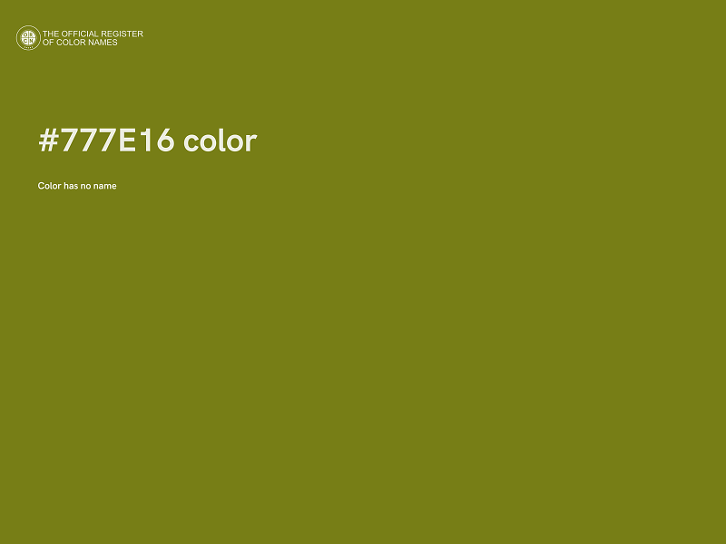 #777E16 color image