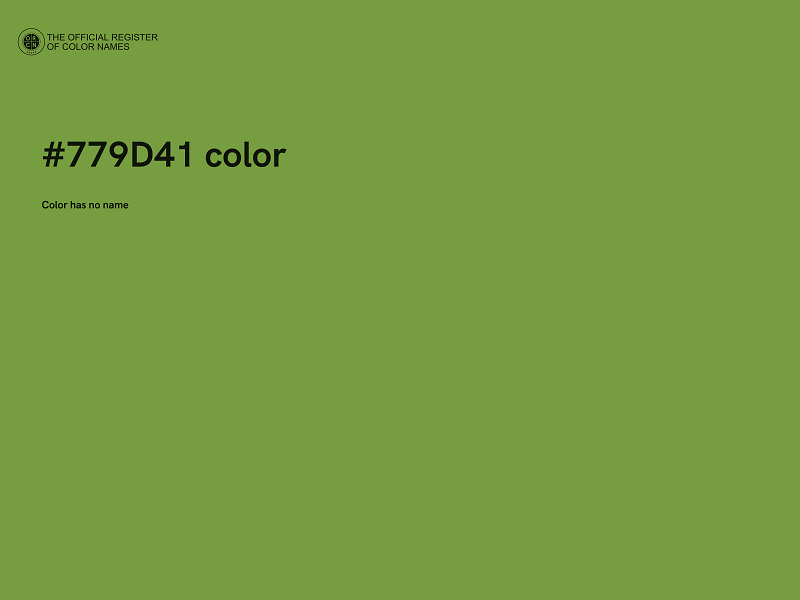 #779D41 color image