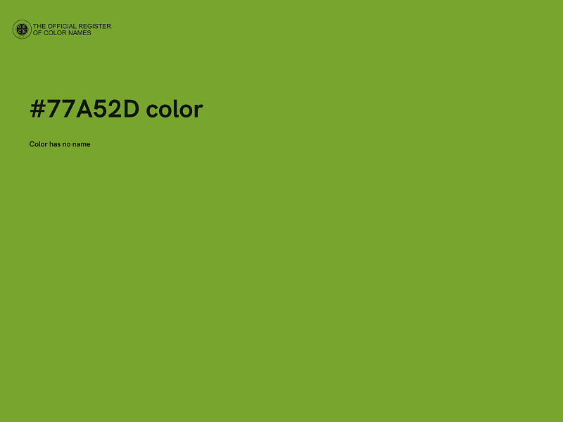 #77A52D color image