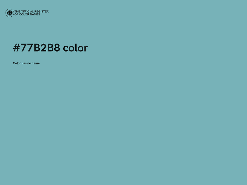 #77B2B8 color image