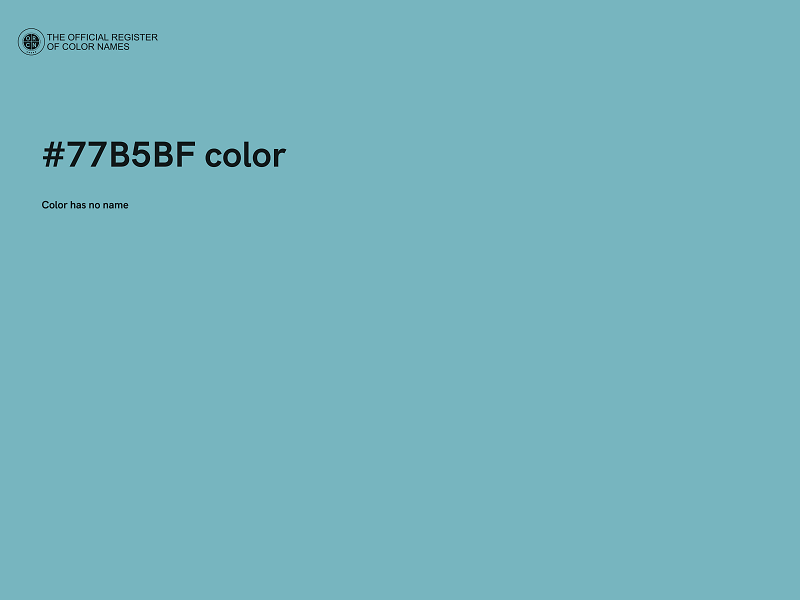 #77B5BF color image