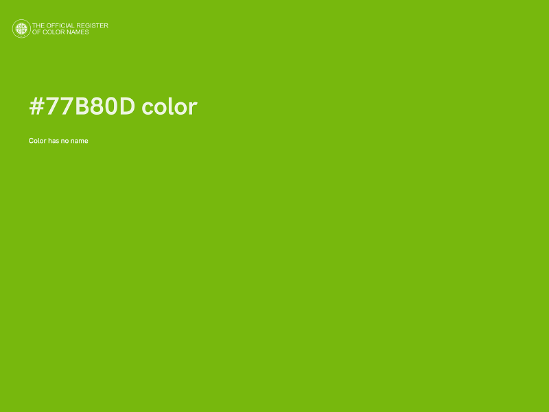 #77B80D color image