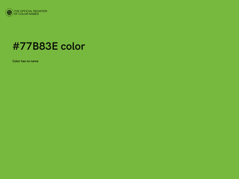 #77B83E color image