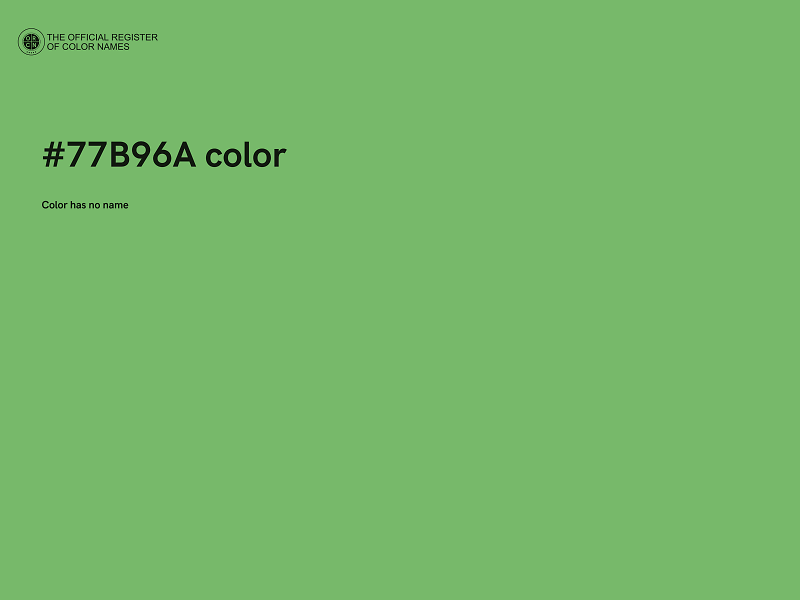 #77B96A color image