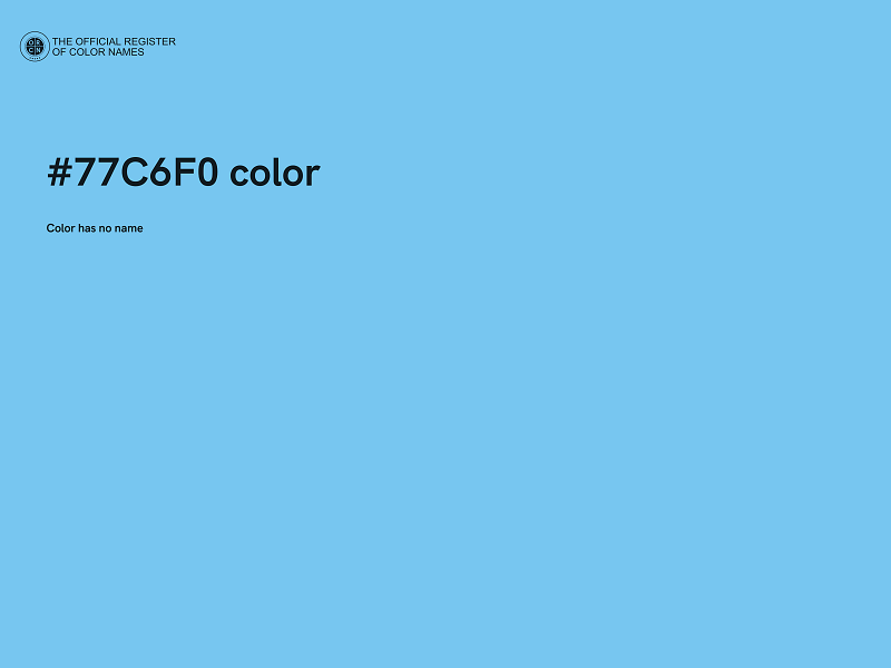 #77C6F0 color image