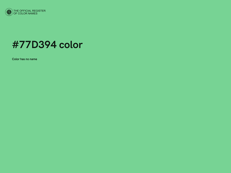 #77D394 color image