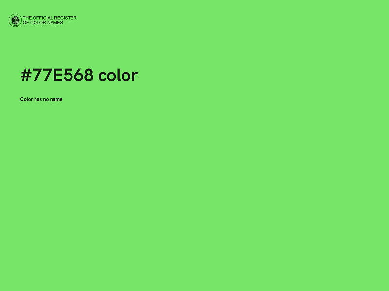 #77E568 color image