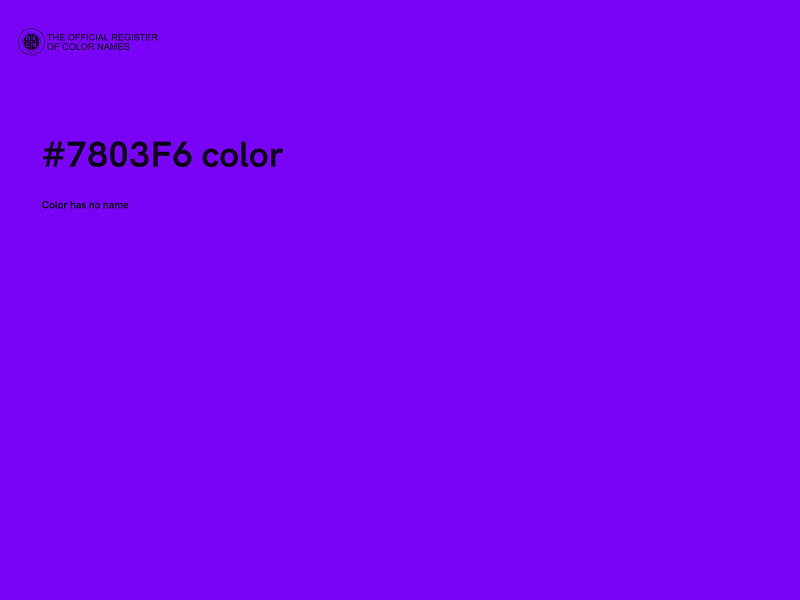 #7803F6 color image