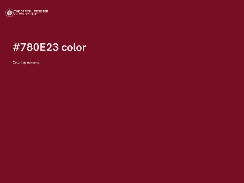 #780E23 color image