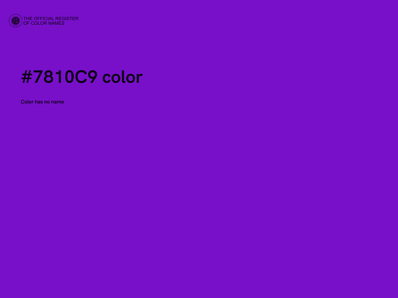 #7810C9 color image