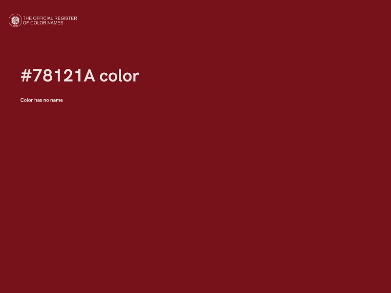 #78121A color image