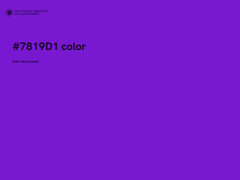 #7819D1 color image