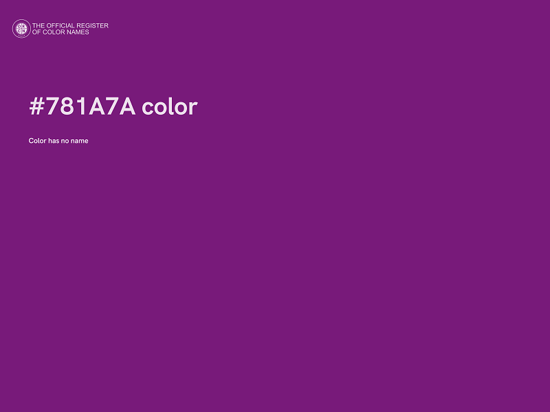 #781A7A color image