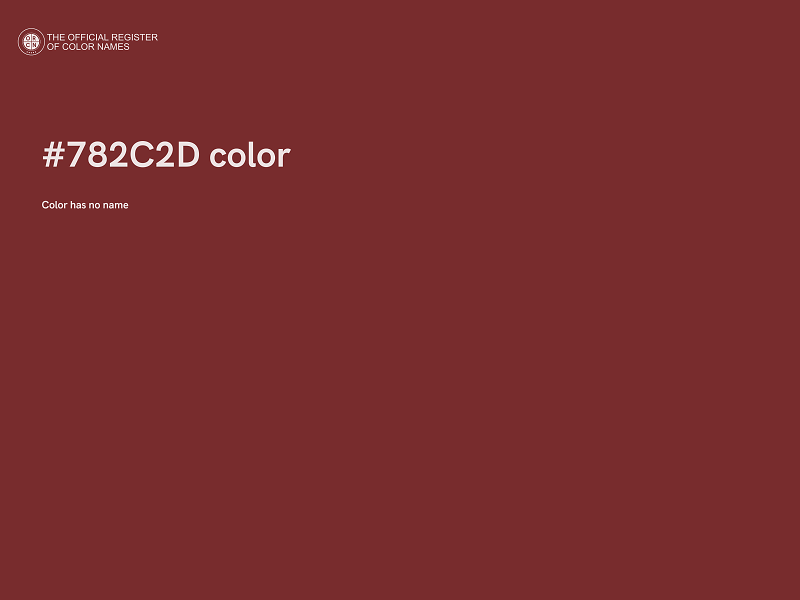 #782C2D color image