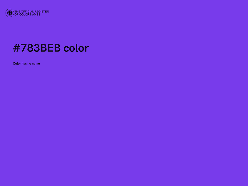 #783BEB color image